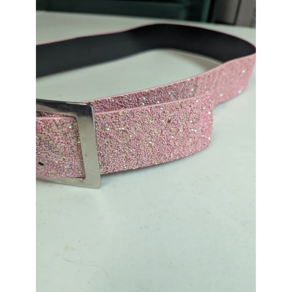 Pink Chunky‎ Glitter Bling Belt 2